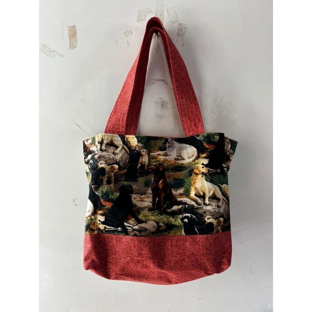 Puppy Labrador dog small tote